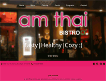Tablet Screenshot of amthaibistro.com
